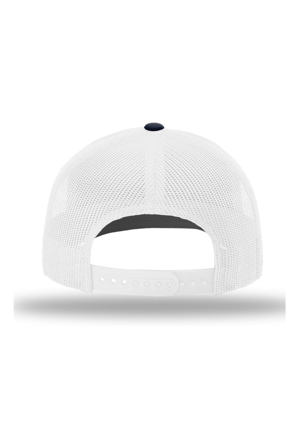 Richardson Hats 112 Mens Snapback Trucker Hat Red/White/Navy Blue Flat Back