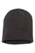 Yupoong Hats 1500KC Unisex Beanie Dark Grey Flat Front