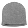 Yupoong Mens Beanie - Heather Grey - NEW
