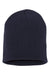 Yupoong Hats 1500KC Unisex Beanie Navy Blue Flat Front