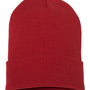 Yupoong Mens Cuffed Beanie - Red - NEW