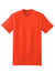 Hanes 5180/518T Mens Beefy-T Short Sleeve Crewneck T-Shirt Orange Flat Front