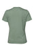 Bella + Canvas BC6400/B6400/6400 Womens Relaxed Jersey Short Sleeve Crewneck T-Shirt Sage Green Flat Back