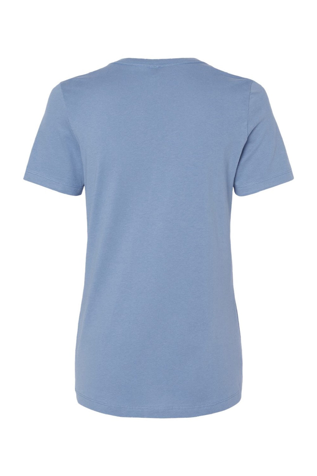 Bella + Canvas BC6400/6400 Womens Relaxed Jersey Short Sleeve Crewneck T-Shirt Lavender Blue Flat Back