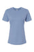Bella + Canvas BC6400/6400 Womens Relaxed Jersey Short Sleeve Crewneck T-Shirt Lavender Blue Flat Front