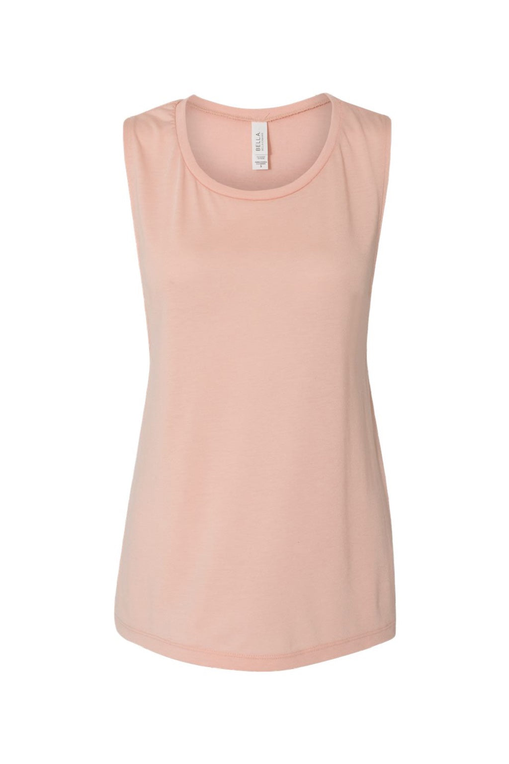 Bella + Canvas BC8803/8803 Womens Flowy Muscle Tank Top Peach Flat Front