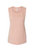 Bella + Canvas BC8803/8803 Womens Flowy Muscle Tank Top Peach Flat Front
