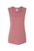 Bella + Canvas BC8803/8803 Womens Flowy Muscle Tank Top Mauve Flat Front