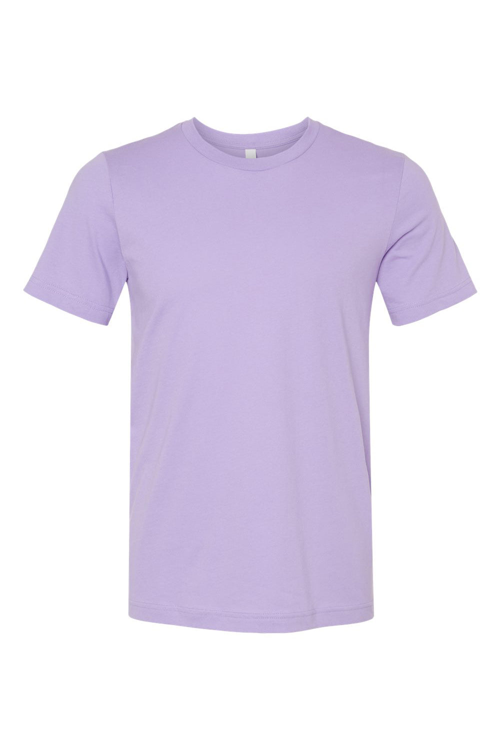 Bella + Canvas BC3001/3001C Mens Jersey Short Sleeve Crewneck T-Shirt Dark Lavender Purple Flat Front