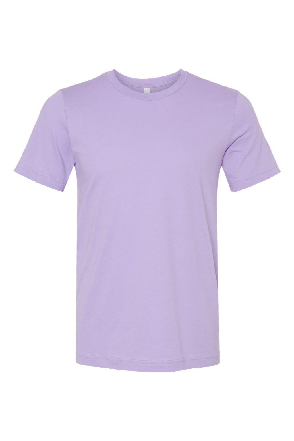 Bella + Canvas BC3001/3001 Mens Jersey Short Sleeve Crewneck T-Shirt Dark Lavender Purple Flat Front