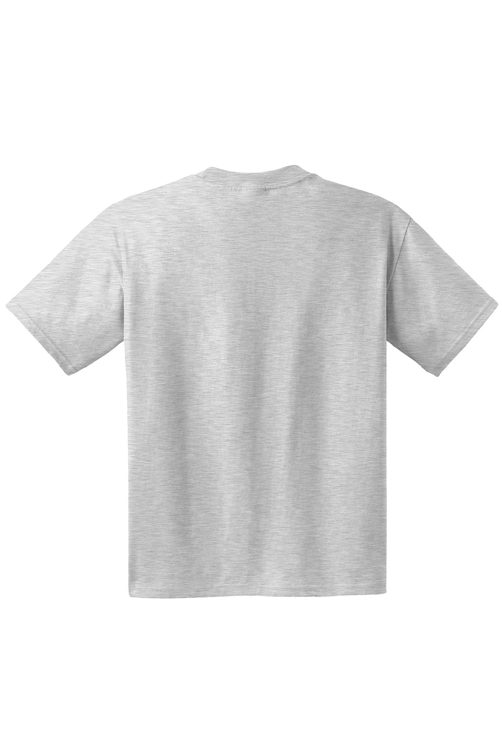 Hanes 5190 Mens Beefy-T Short Sleeve Crewneck T-Shirt w/ Pocket Ash Grey Flat Back