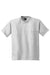 Hanes 5190 Mens Beefy-T Short Sleeve Crewneck T-Shirt w/ Pocket Ash Grey Flat Front