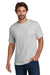Hanes 5190 Mens Beefy-T Short Sleeve Crewneck T-Shirt w/ Pocket Ash Grey Model Front