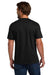Hanes 5190 Mens Beefy-T Short Sleeve Crewneck T-Shirt w/ Pocket Black Model Back