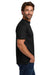 Hanes 5190 Mens Beefy-T Short Sleeve Crewneck T-Shirt w/ Pocket Black Model Side