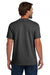 Hanes 5190 Mens Beefy-T Short Sleeve Crewneck T-Shirt w/ Pocket Heather Charcoal Grey Model Back