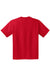 Hanes 5190 Mens Beefy-T Short Sleeve Crewneck T-Shirt w/ Pocket Deep Red Flat Back