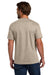 Hanes 5190 Mens Beefy-T Short Sleeve Crewneck T-Shirt w/ Pocket Sand Model Back