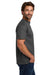 Hanes 5190 Mens Beefy-T Short Sleeve Crewneck T-Shirt w/ Pocket Smoke Grey Model Side
