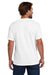 Hanes 5190 Mens Beefy-T Short Sleeve Crewneck T-Shirt w/ Pocket White Model Back
