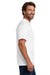 Hanes 5190 Mens Beefy-T Short Sleeve Crewneck T-Shirt w/ Pocket White Model Side
