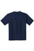 Hanes 5190 Mens Beefy-T Short Sleeve Crewneck T-Shirt w/ Pocket Navy Blue Flat Back