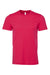 Bella + Canvas BC3001/3001C Mens Jersey Short Sleeve Crewneck T-Shirt Fuchsia Pink Flat Front
