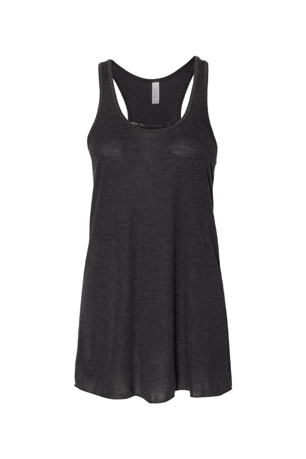 Bella + Canvas BC8800/8800 Womens Flowy Tank Top Heather Black Flat Front