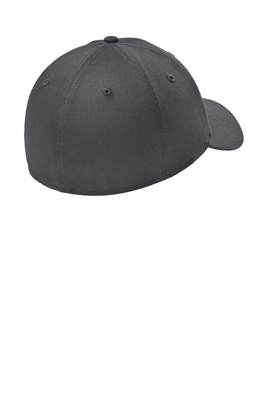 New Era Hats NE1000 Mens Stretch Fit Hat Flag Graphite Grey Flat Back