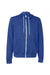 Bella + Canvas BC3739/3739 Mens Fleece Full Zip Hooded Sweatshirt Hoodie Heather True Royal Blue Flat Front