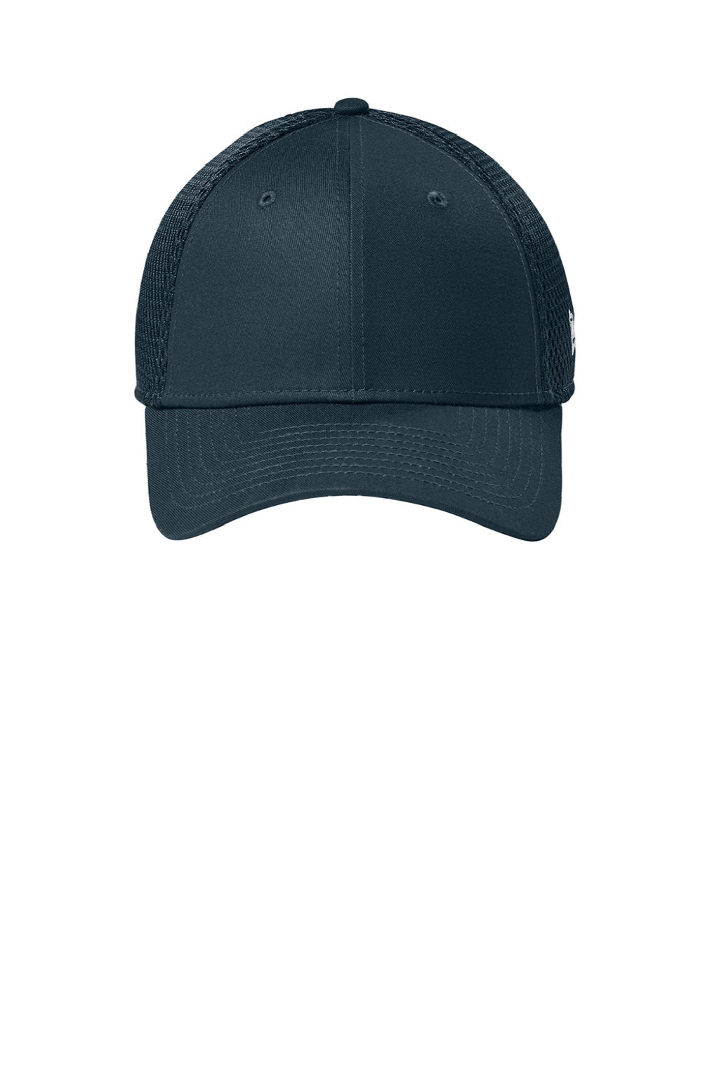 New Era Hats NE1020 Mens Stretch Fit Hat Flag Deep Navy Blue Flat Front