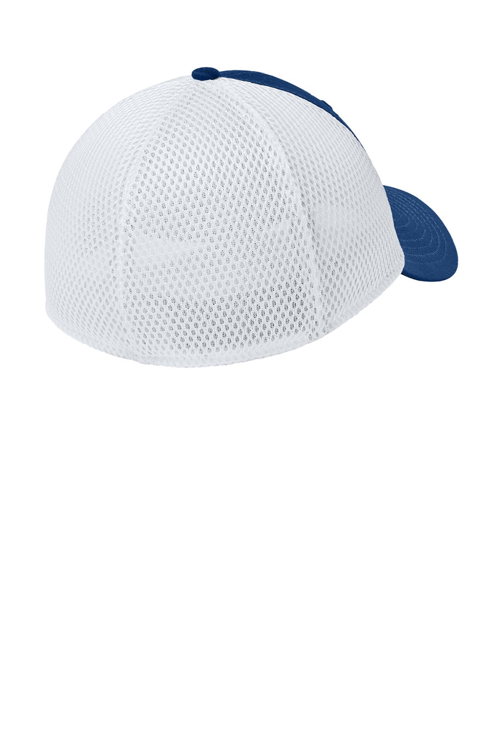 New Era Hats NE1020 Mens Stretch Fit Hat Flag Royal Blue/White Flat Back