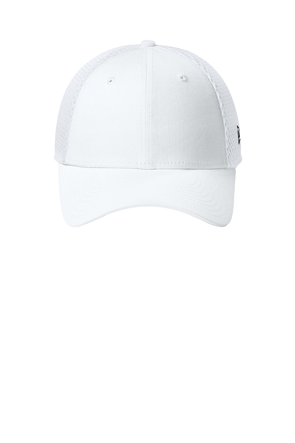 New Era Hats NE1020 Mens Stretch Fit Hat Flag White Flat Front