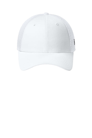 New Era Hats NE1020 Mens Stretch Fit Hat Flag White Flat Front