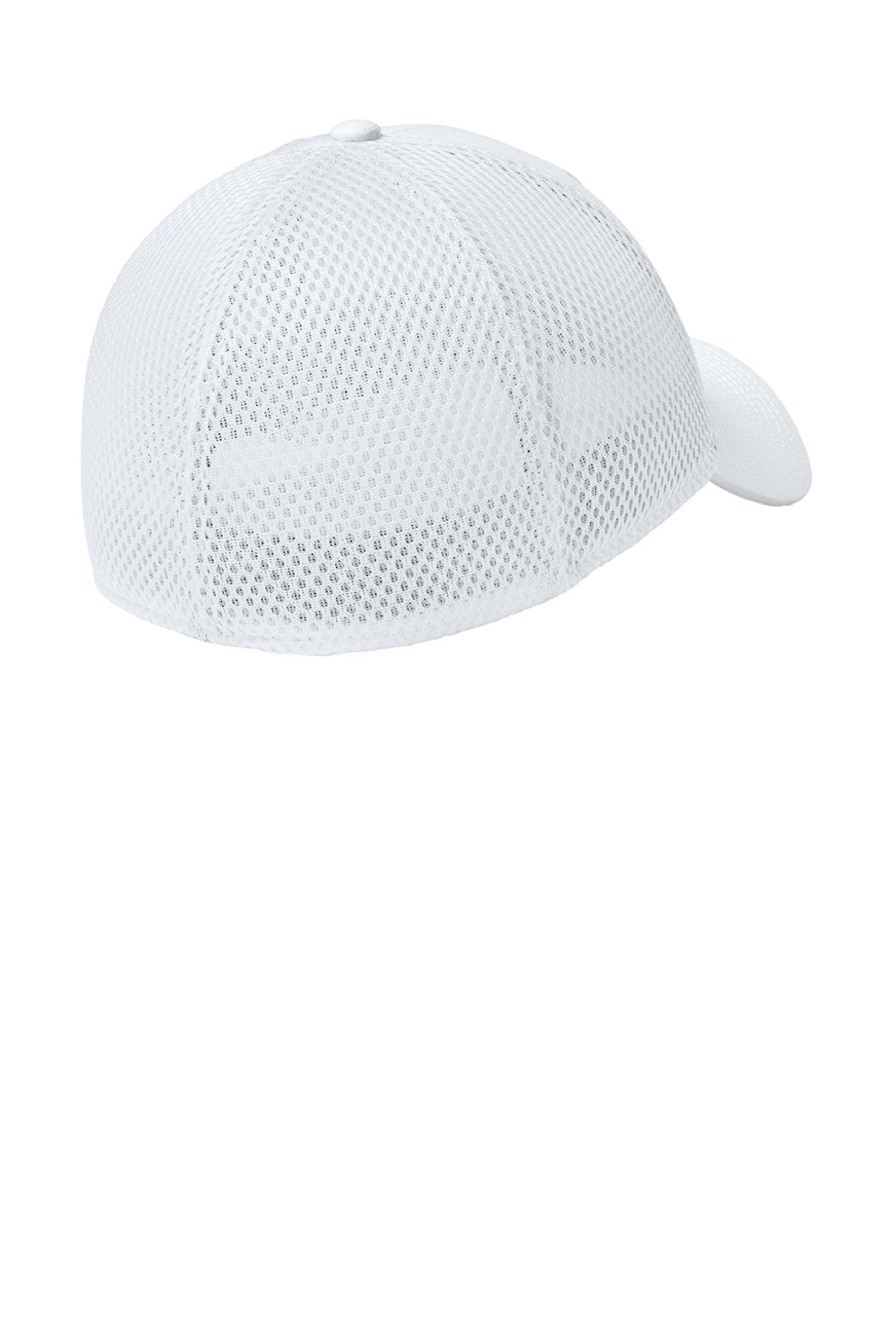 New Era Hats NE1020 Mens Stretch Fit Hat Flag White Flat Back