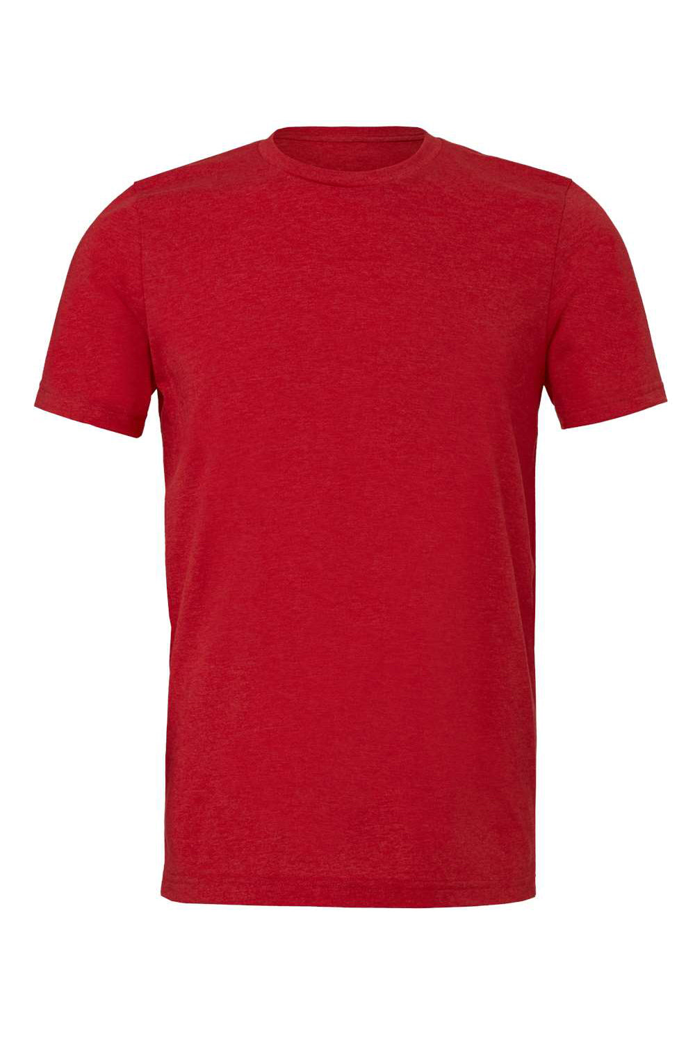 Bella + Canvas BC3413/3413C/3413 Mens Short Sleeve Crewneck T-Shirt Solid Red Flat Front