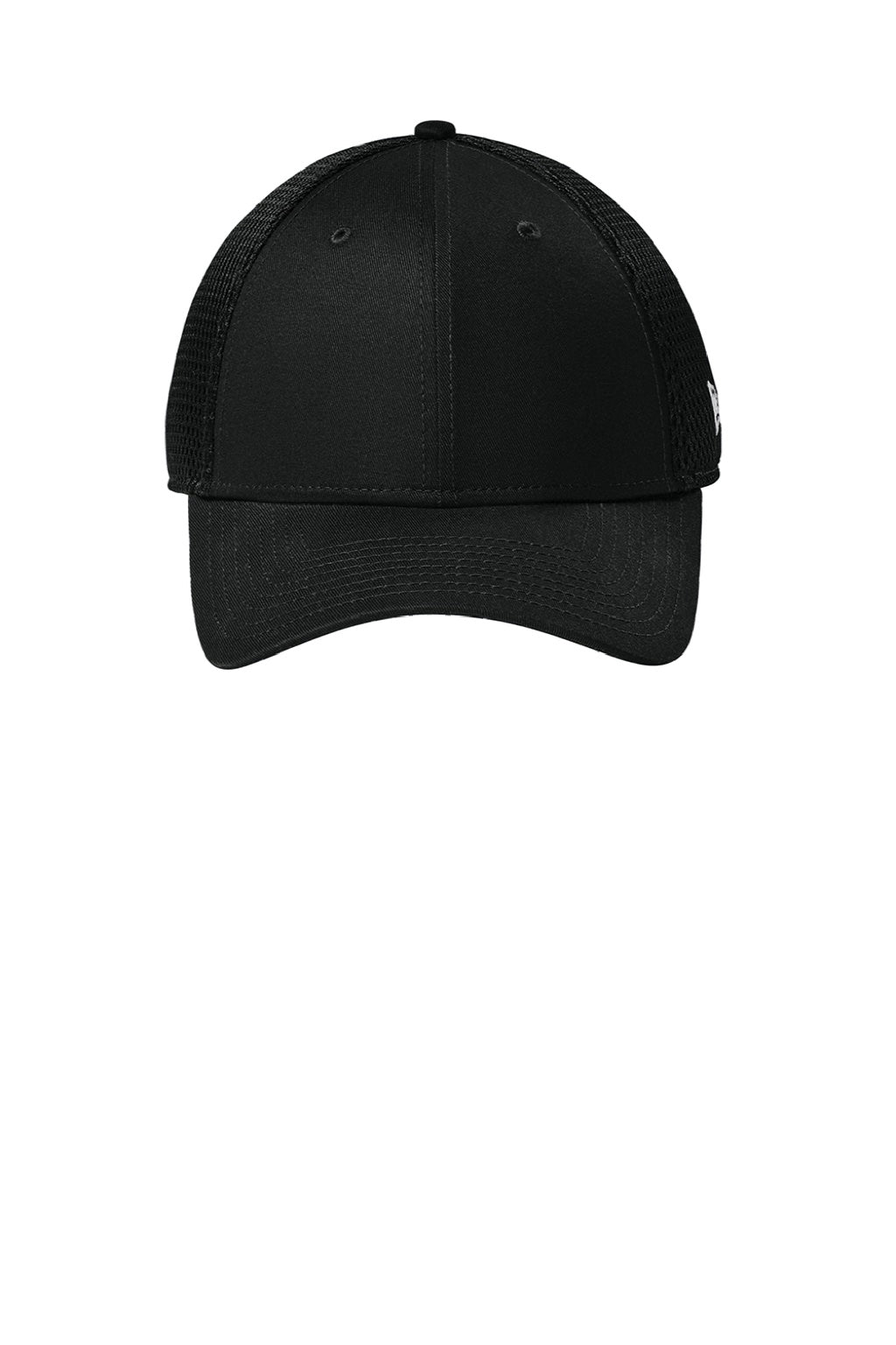 New Era Hats NE204 Mens Adjustable Hat Flag Black Flat Front