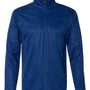 Badger Mens Tonal Blend Moisture Wicking 1/4 Zip Sweatshirt - Royal Blue Tonal Blend - NEW