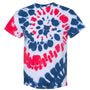 Dyenomite Mens Spiral Tie Dyed Short Sleeve Crewneck T-Shirt - USA - NEW
