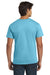 Hanes 5250 Mens Authentic Short Sleeve Crewneck T-Shirt Aquatic Blue Model Back