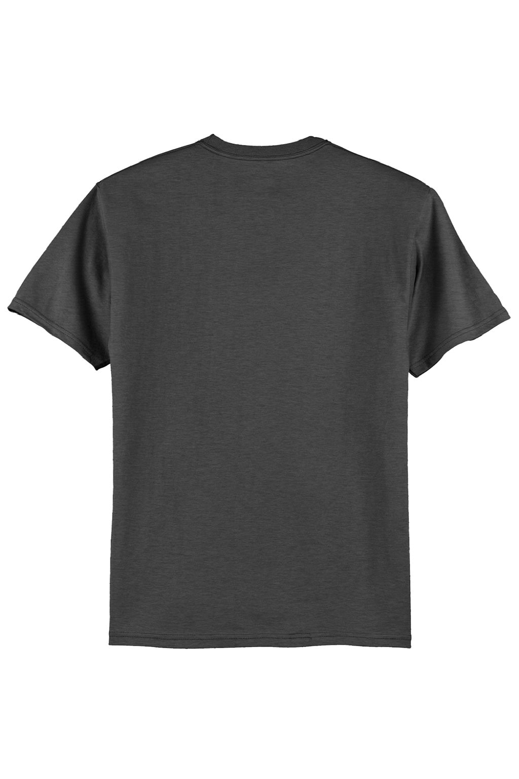 Hanes 5250 Mens Authentic Short Sleeve Crewneck T-Shirt Heather Charcoal Grey Flat Back