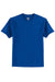 Hanes 5250 Mens Authentic Short Sleeve Crewneck T-Shirt Deep Royal Blue Flat Front
