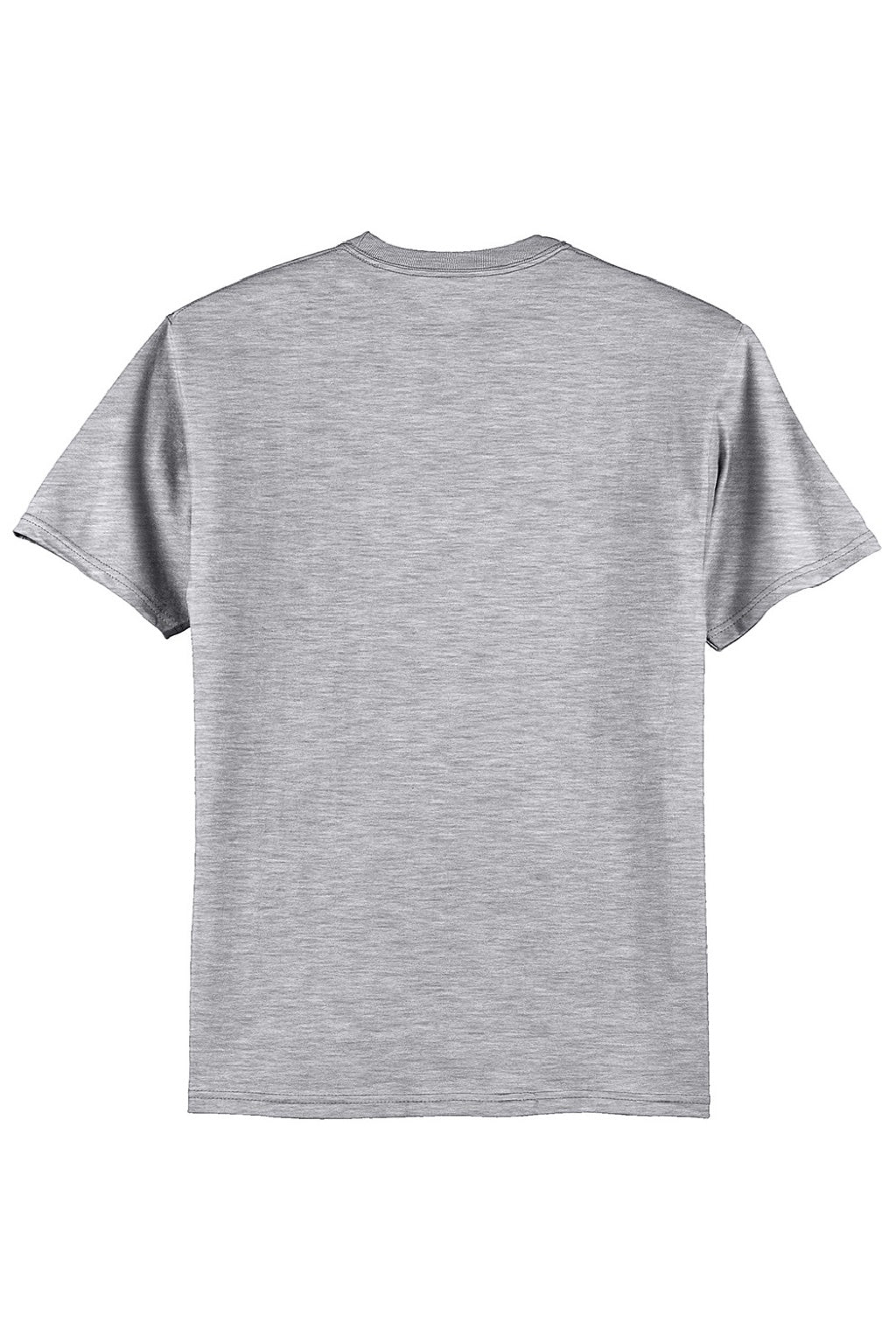Hanes 5250 Mens Authentic Short Sleeve Crewneck T-Shirt Light Steel Grey Flat Back