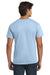 Hanes 5250 Mens Authentic Short Sleeve Crewneck T-Shirt Light Blue Model Back