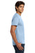 Hanes 5250 Mens Authentic Short Sleeve Crewneck T-Shirt Light Blue Model Side