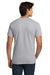 Hanes 5250 Mens Authentic Short Sleeve Crewneck T-Shirt Light Steel Grey Model Back