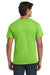 Hanes 5250 Mens Authentic Short Sleeve Crewneck T-Shirt Lime Green Model Back