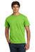 Hanes 5250 Mens Authentic Short Sleeve Crewneck T-Shirt Lime Green Model Front