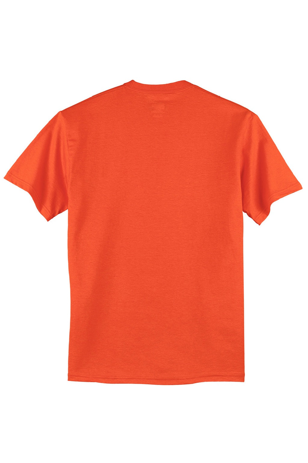 Hanes 5250 Mens Authentic Short Sleeve Crewneck T-Shirt Orange Flat Back