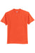 Hanes 5250 Mens Authentic Short Sleeve Crewneck T-Shirt Orange Flat Front